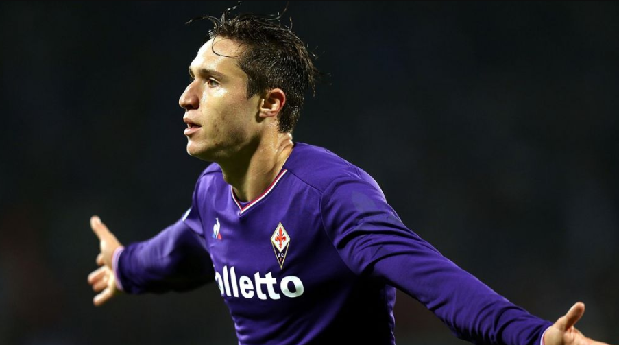 Ο Federico Chiesa με τα χρώματα της Fiorentina
