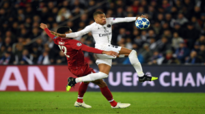 Ο Kylian Mbappe στο PSG-Liverpool τον Νοέμβριο του 2018.