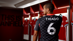 O Thiago με την τρίτη φετινή εμφάνιση της Liverpool.